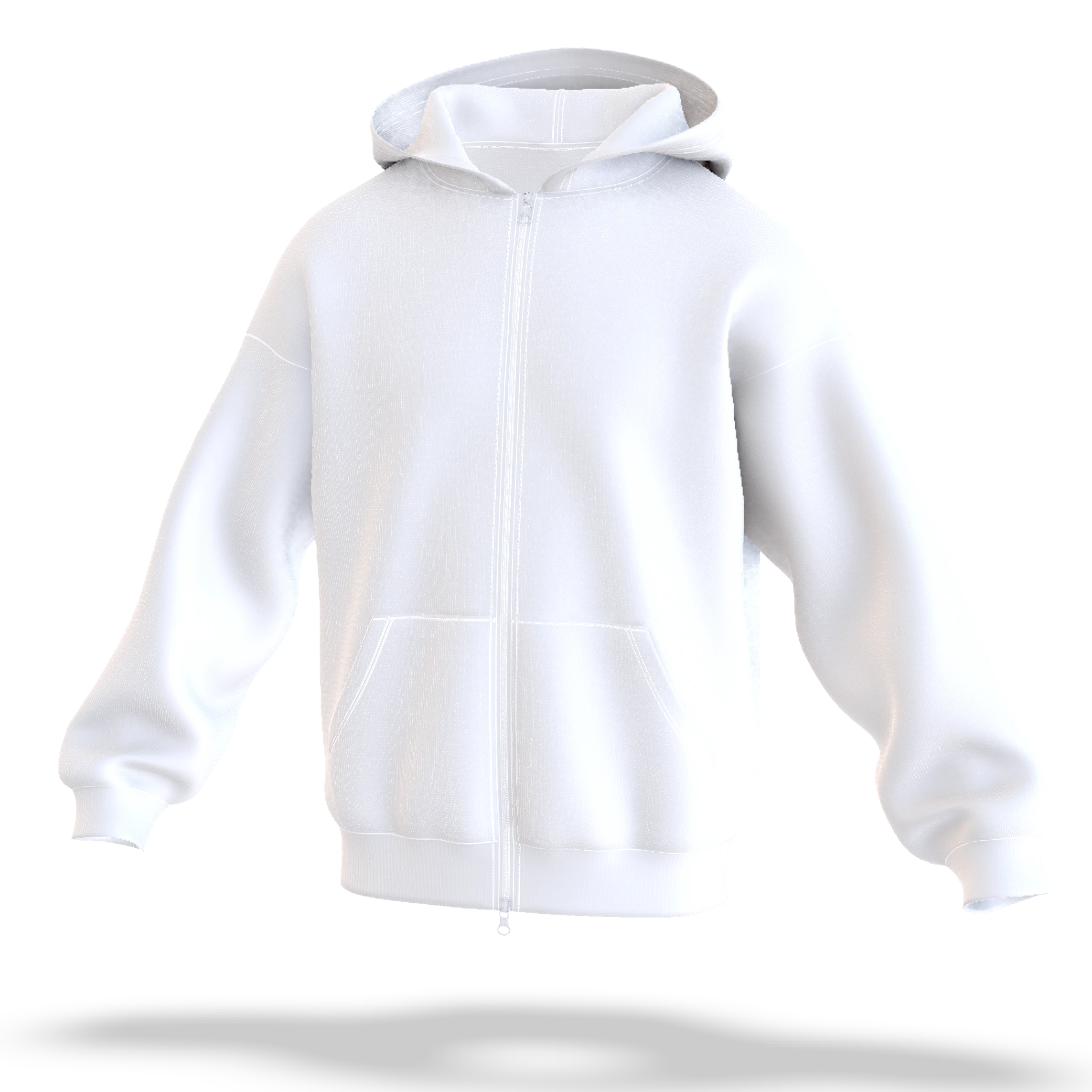 Zip hoodie mockup