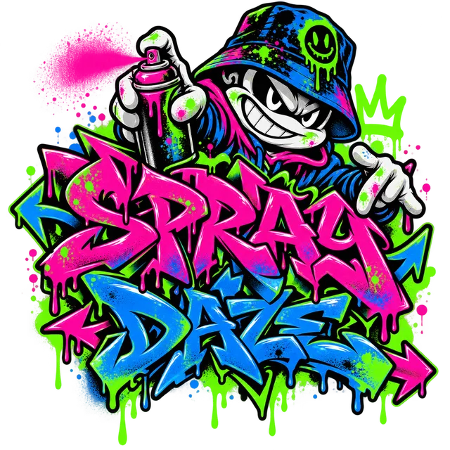 Spray Daze t-shirt design
